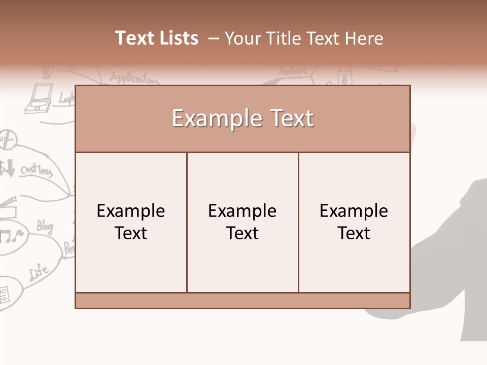 Planning Notebook Businessman PowerPoint Template