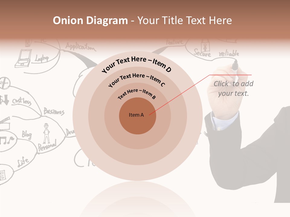 Planning Notebook Businessman PowerPoint Template