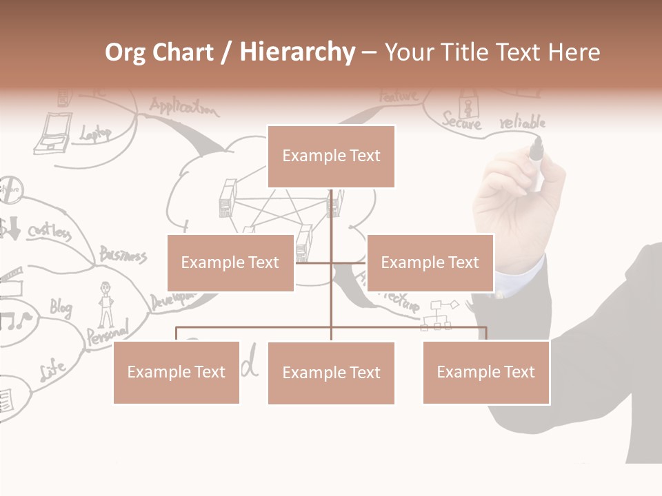 Planning Notebook Businessman PowerPoint Template