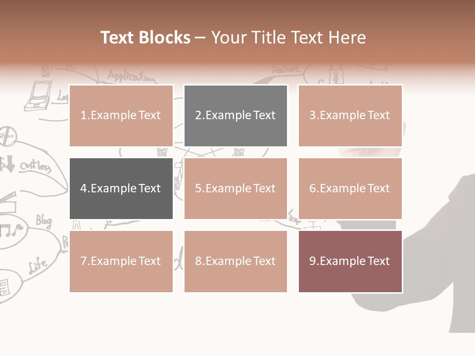 Planning Notebook Businessman PowerPoint Template