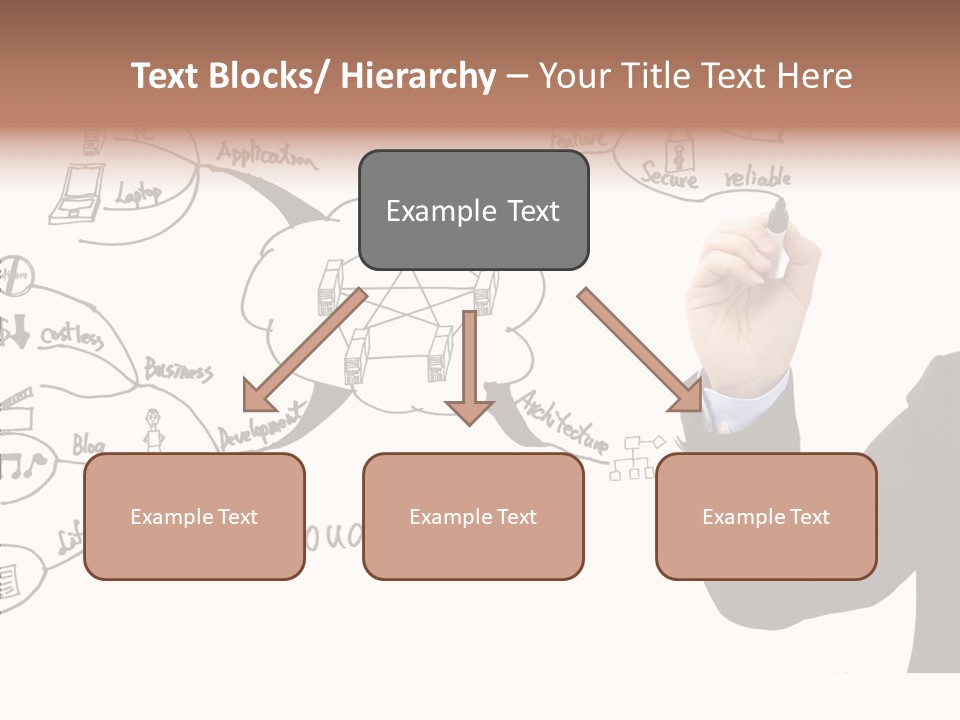 Planning Notebook Businessman PowerPoint Template
