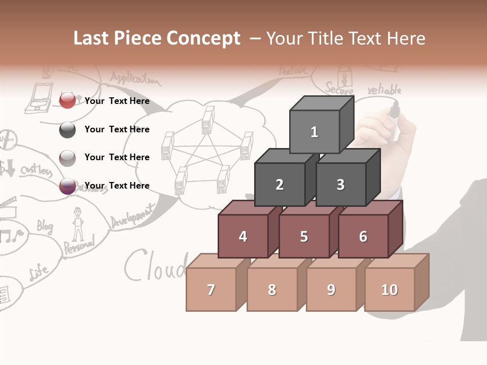 Planning Notebook Businessman PowerPoint Template