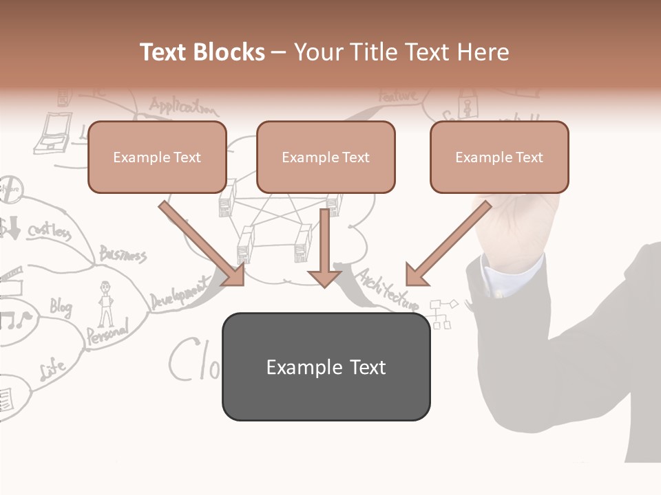 Planning Notebook Businessman PowerPoint Template