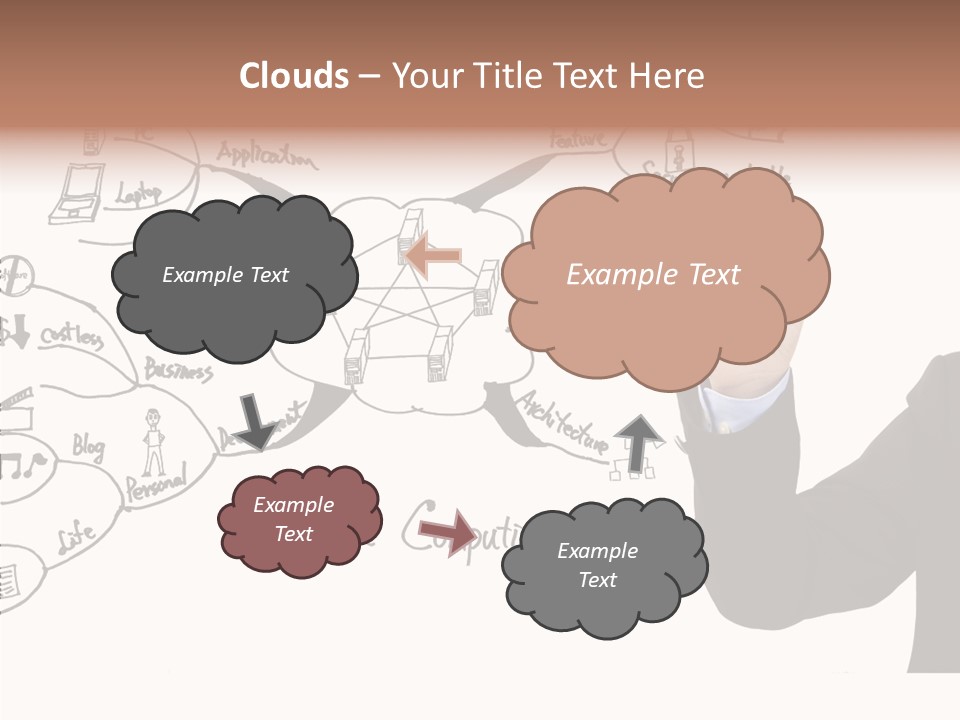 Planning Notebook Businessman PowerPoint Template
