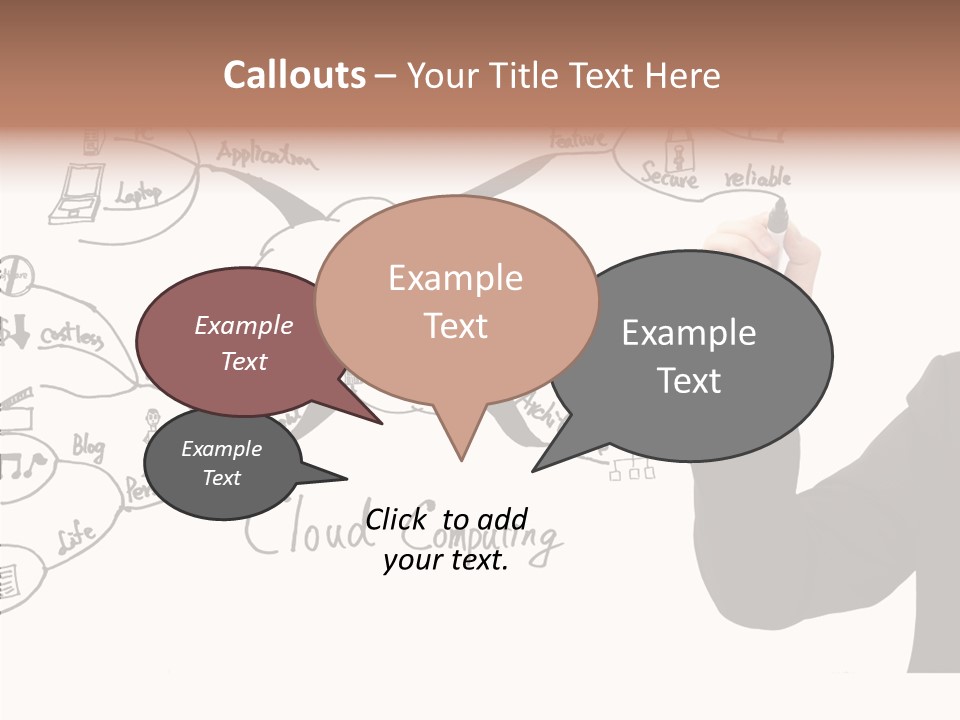 Planning Notebook Businessman PowerPoint Template