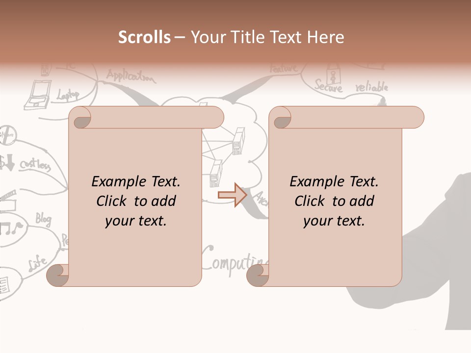 Planning Notebook Businessman PowerPoint Template