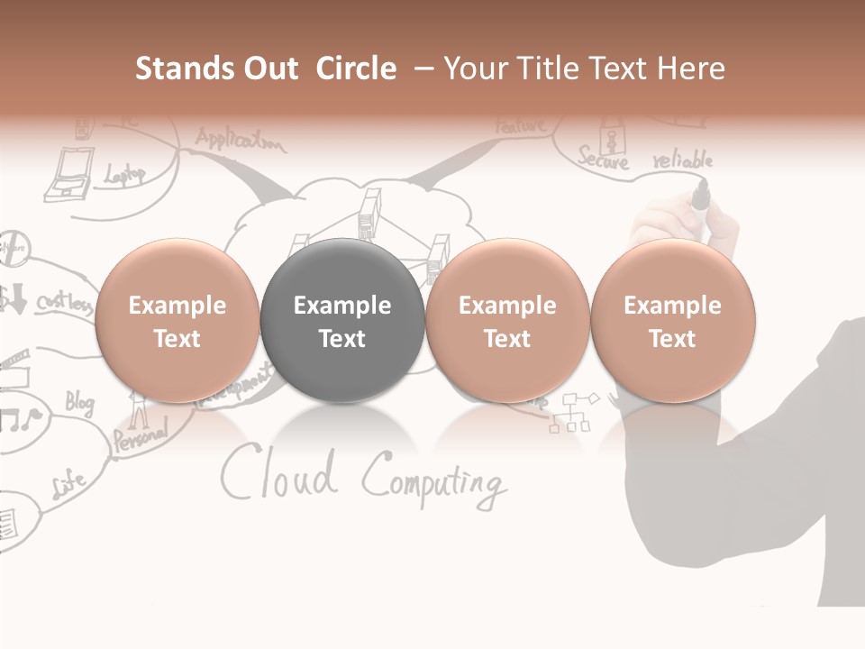 Planning Notebook Businessman PowerPoint Template