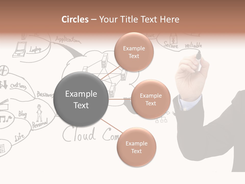 Planning Notebook Businessman PowerPoint Template