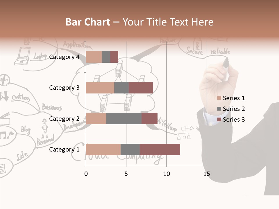 Planning Notebook Businessman PowerPoint Template