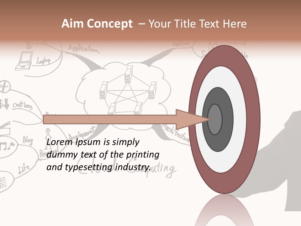 Planning Notebook Businessman PowerPoint Template