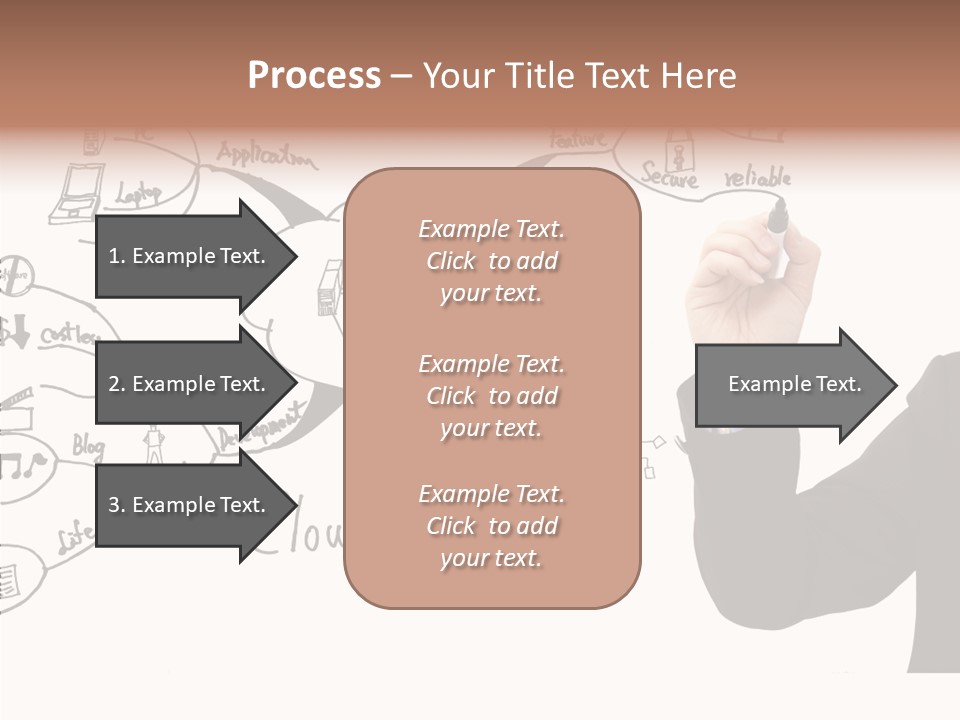 Planning Notebook Businessman PowerPoint Template