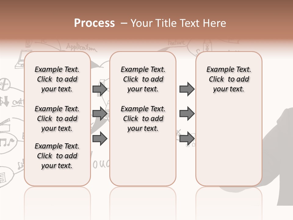 Planning Notebook Businessman PowerPoint Template