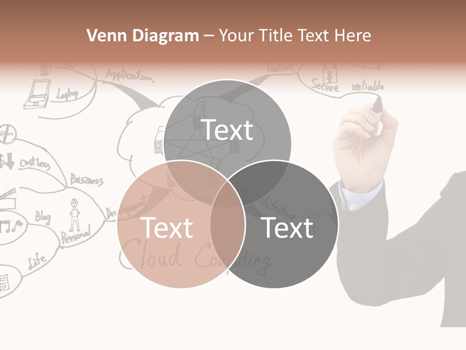 Planning Notebook Businessman PowerPoint Template