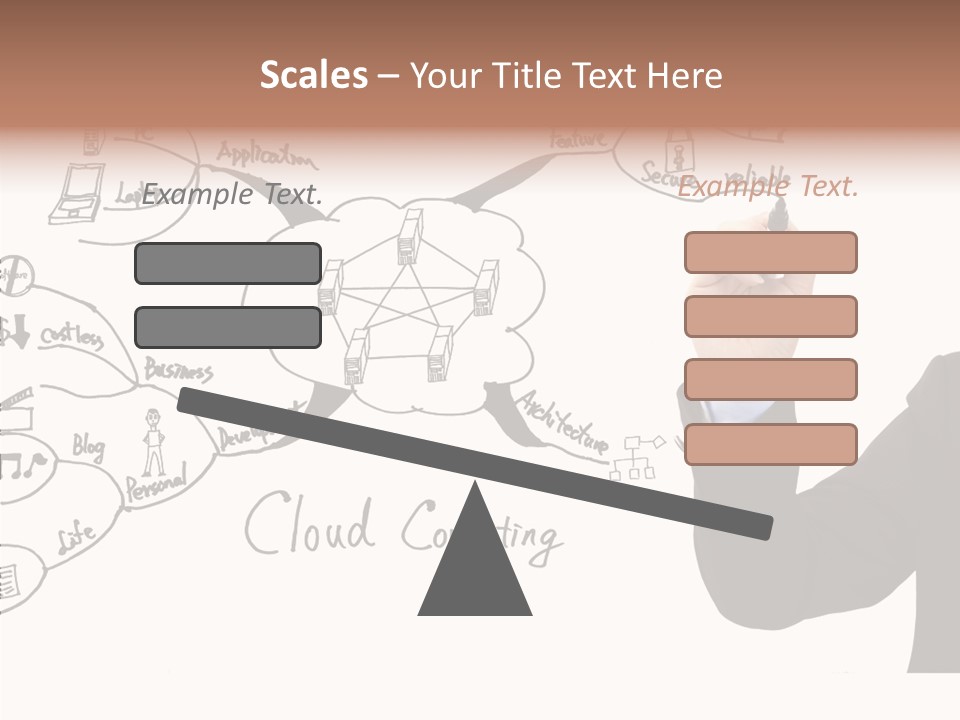 Planning Notebook Businessman PowerPoint Template