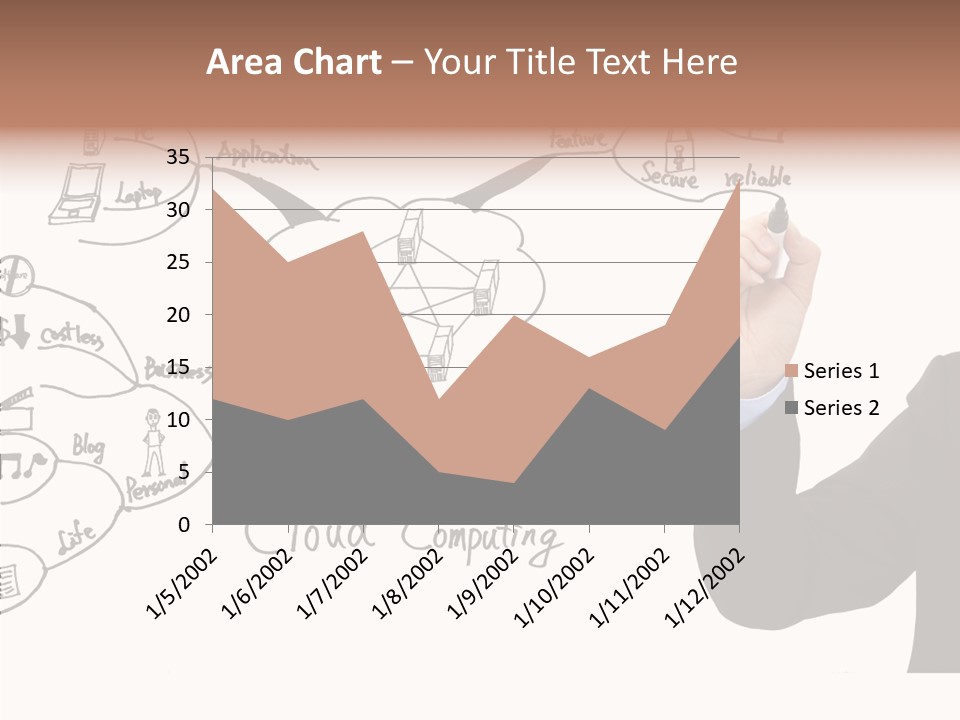 Planning Notebook Businessman PowerPoint Template