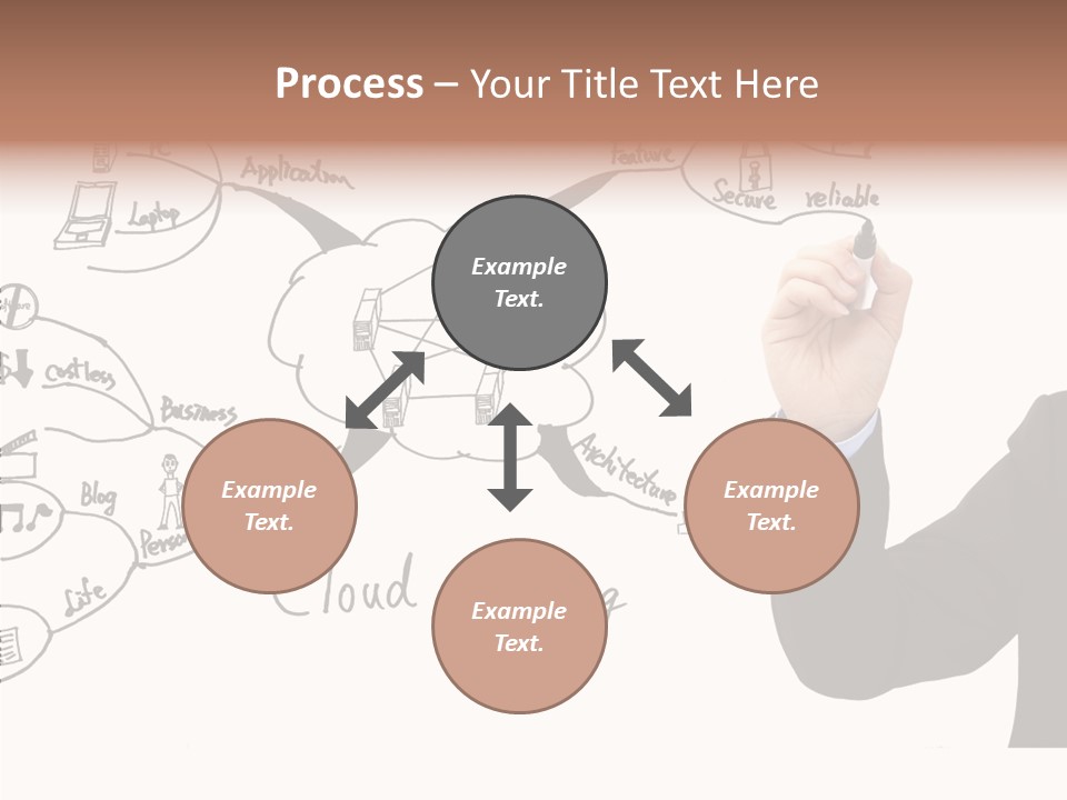 Planning Notebook Businessman PowerPoint Template
