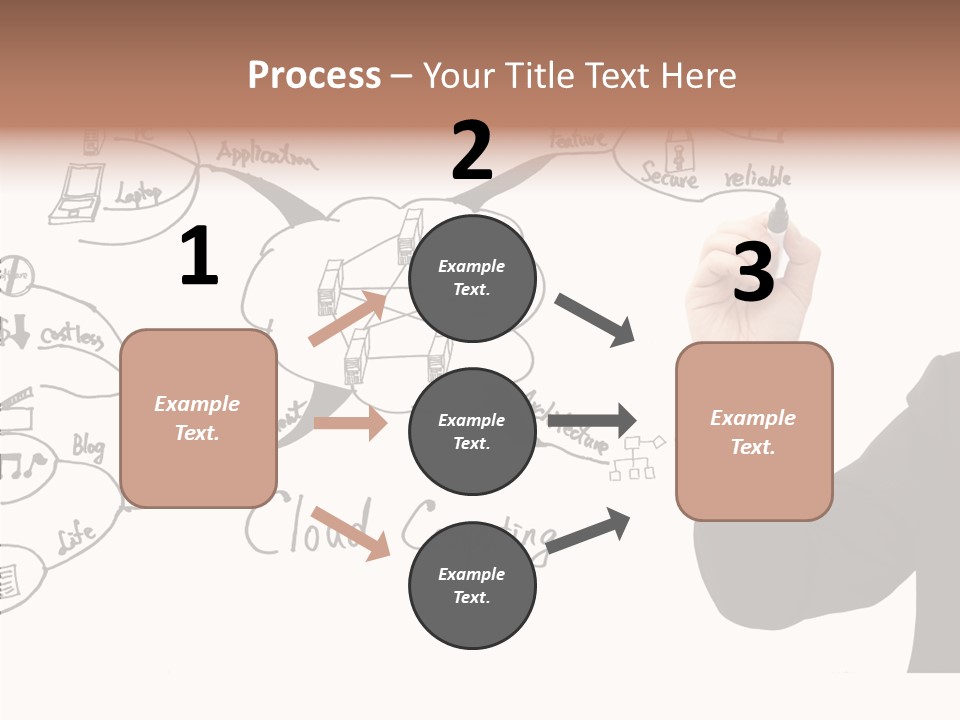 Planning Notebook Businessman PowerPoint Template