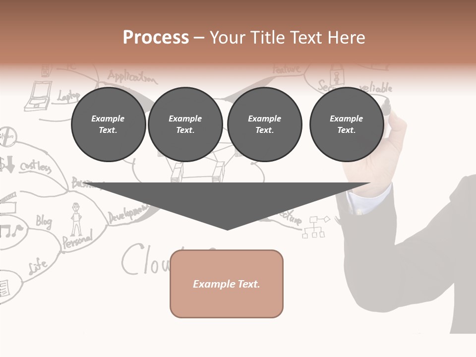 Planning Notebook Businessman PowerPoint Template