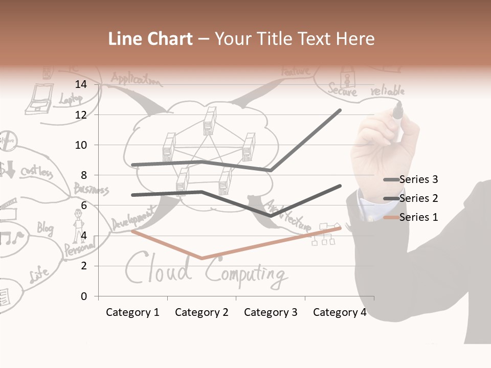 Planning Notebook Businessman PowerPoint Template