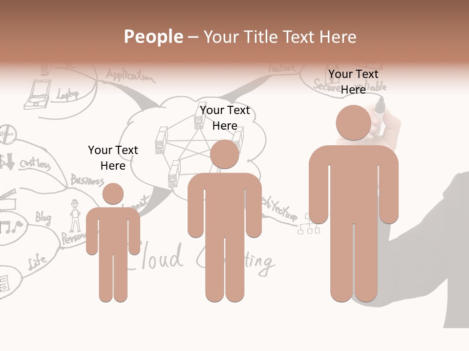 Planning Notebook Businessman PowerPoint Template