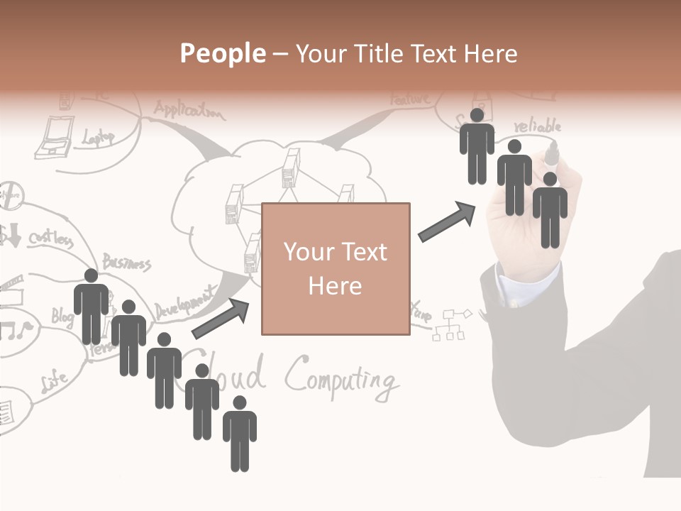 Planning Notebook Businessman PowerPoint Template