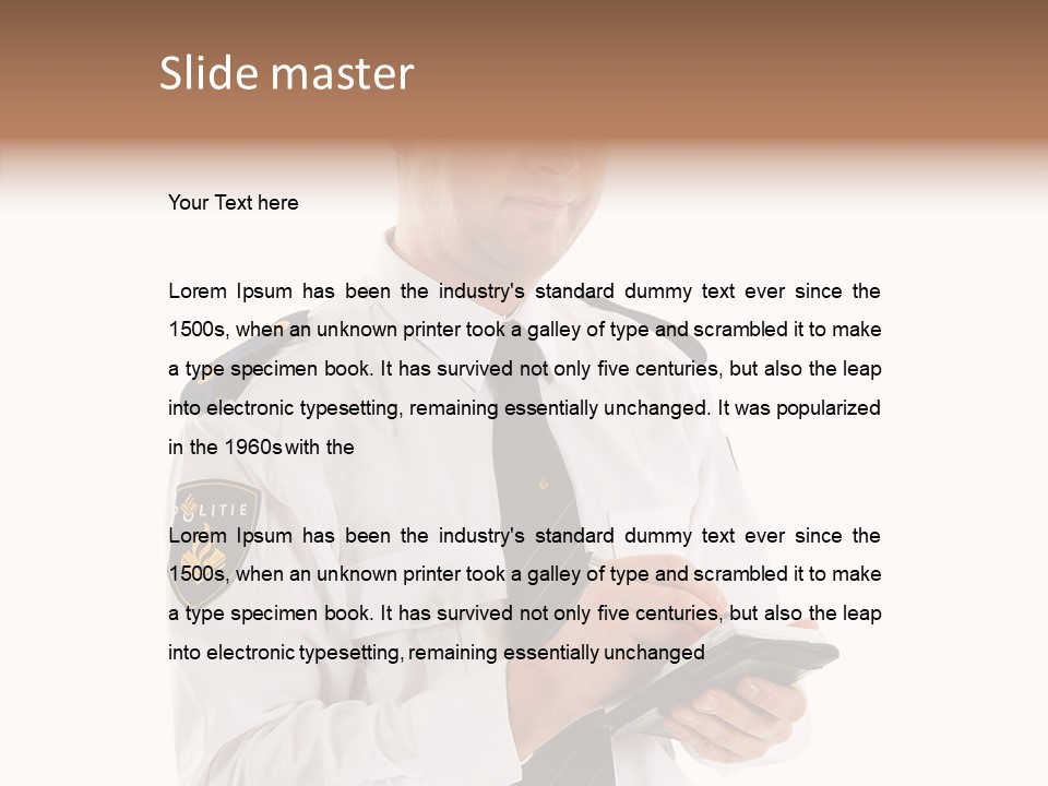 Sherrif Law Badge PowerPoint Template