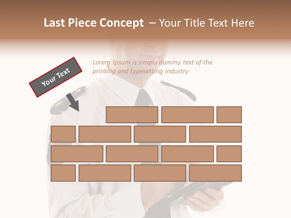 Sherrif Law Badge PowerPoint Template