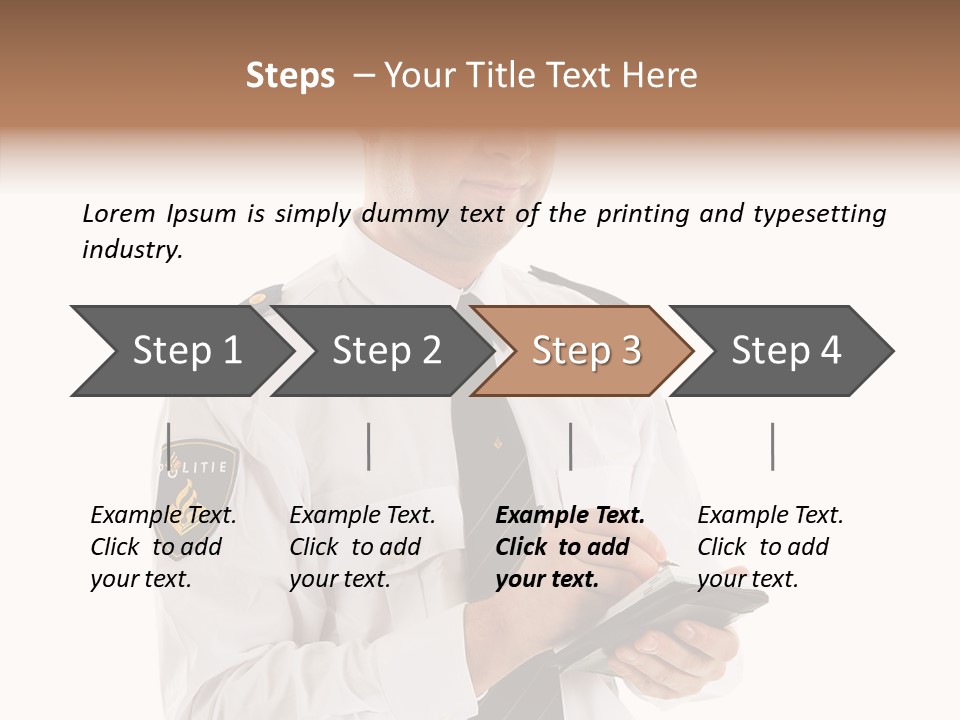Sherrif Law Badge PowerPoint Template