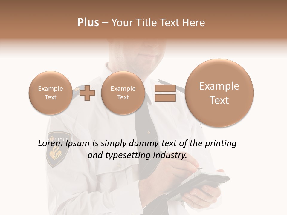 Sherrif Law Badge PowerPoint Template