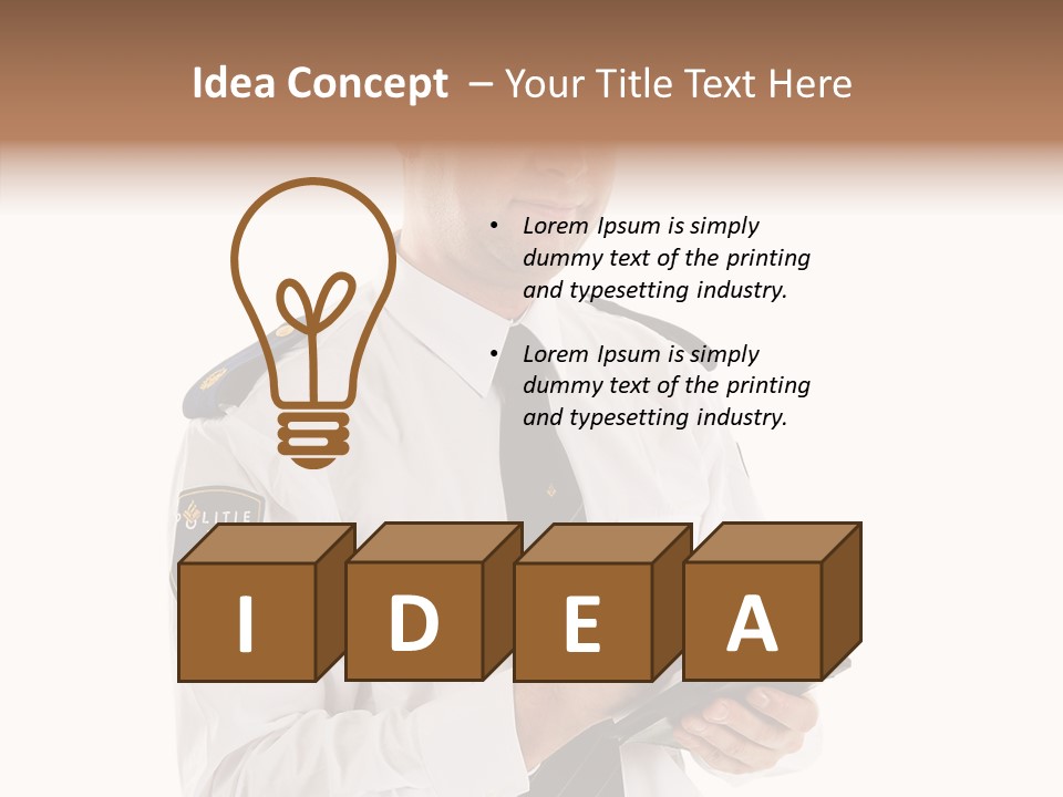 Sherrif Law Badge PowerPoint Template