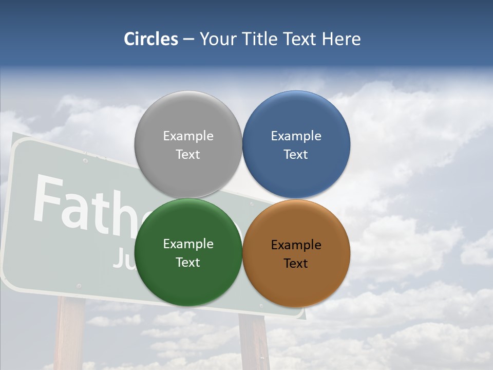 Cross Post Way PowerPoint Template