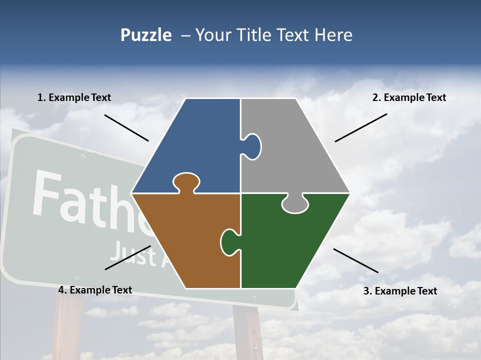 Cross Post Way PowerPoint Template
