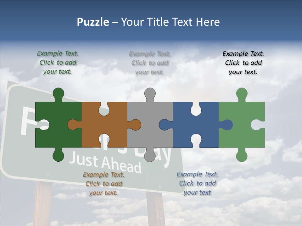 Cross Post Way PowerPoint Template