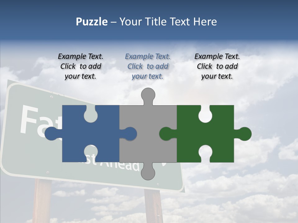 Cross Post Way PowerPoint Template