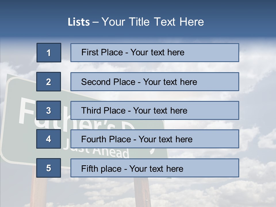Cross Post Way PowerPoint Template