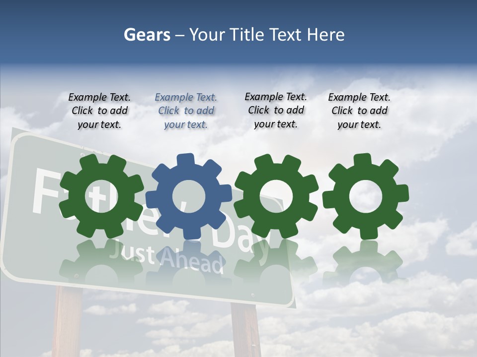 Cross Post Way PowerPoint Template