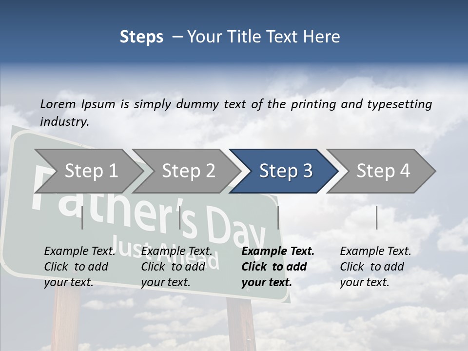 Cross Post Way PowerPoint Template