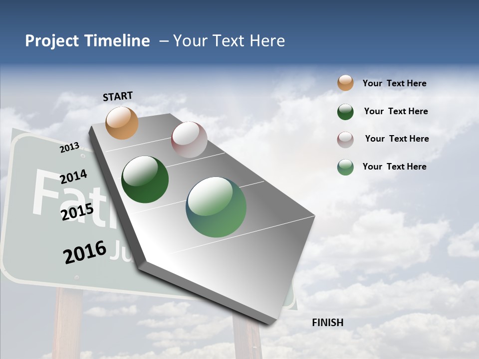 Cross Post Way PowerPoint Template
