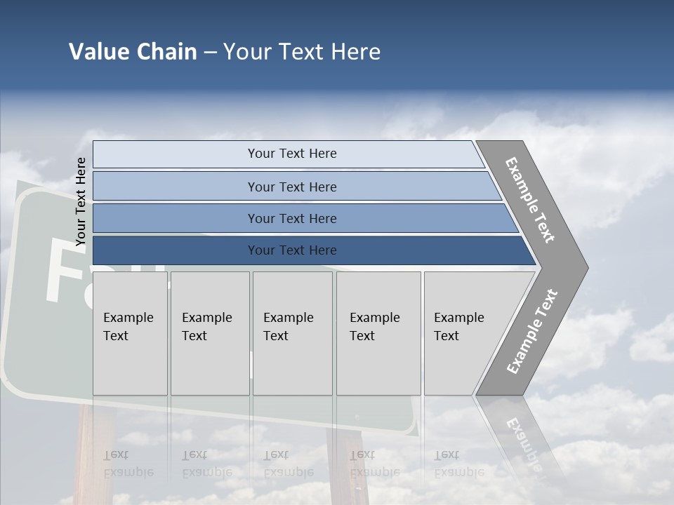 Cross Post Way PowerPoint Template