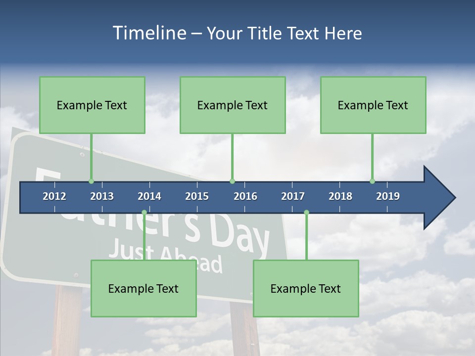Cross Post Way PowerPoint Template
