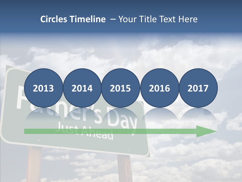 Cross Post Way PowerPoint Template