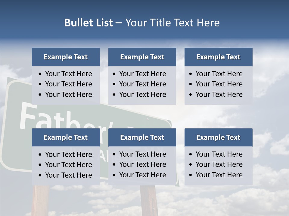 Cross Post Way PowerPoint Template