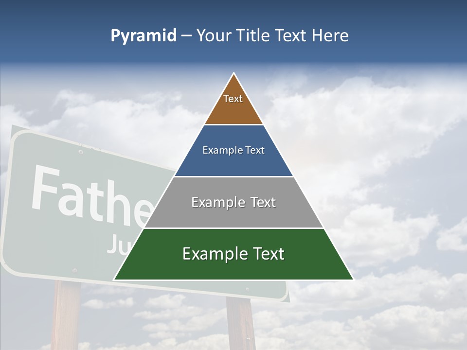 Cross Post Way PowerPoint Template