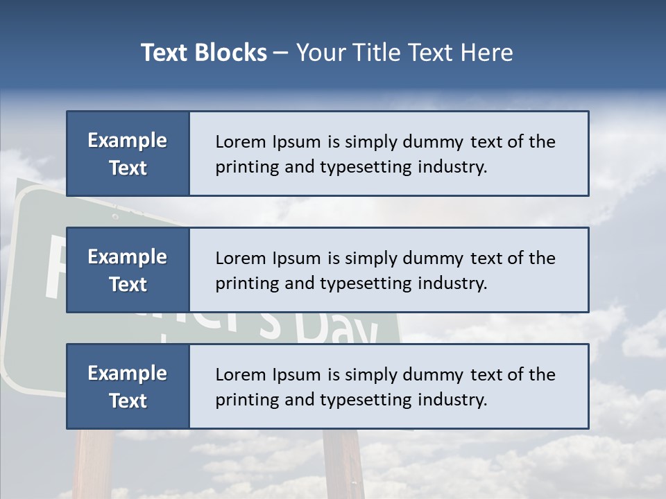 Cross Post Way PowerPoint Template
