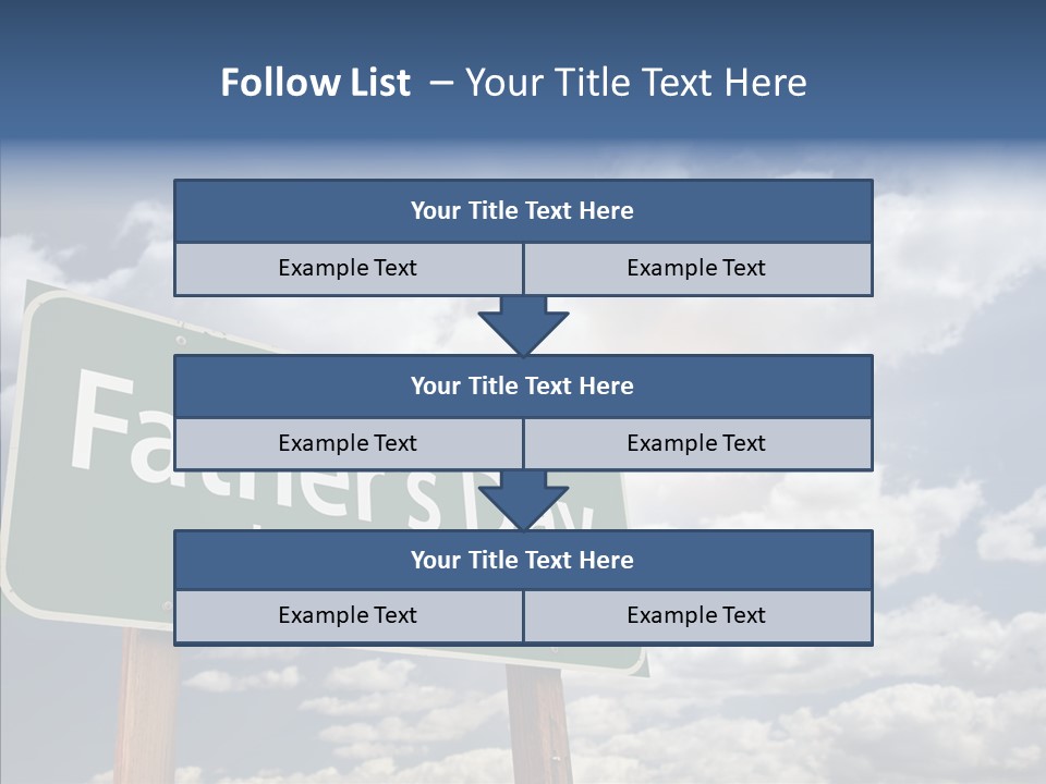 Cross Post Way PowerPoint Template