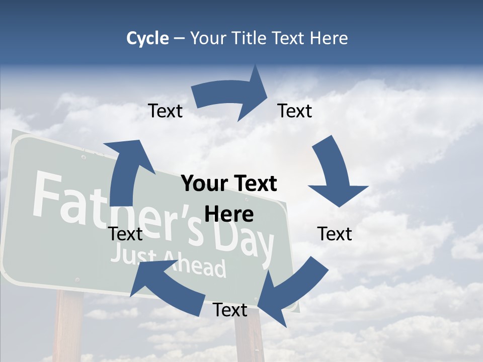 Cross Post Way PowerPoint Template
