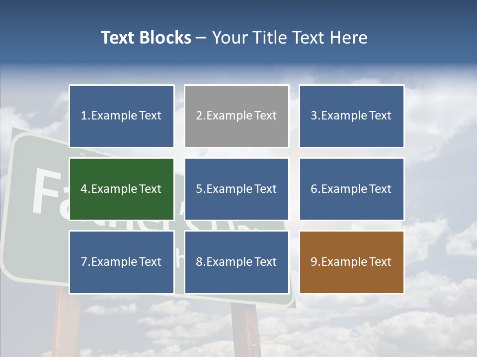 Cross Post Way PowerPoint Template