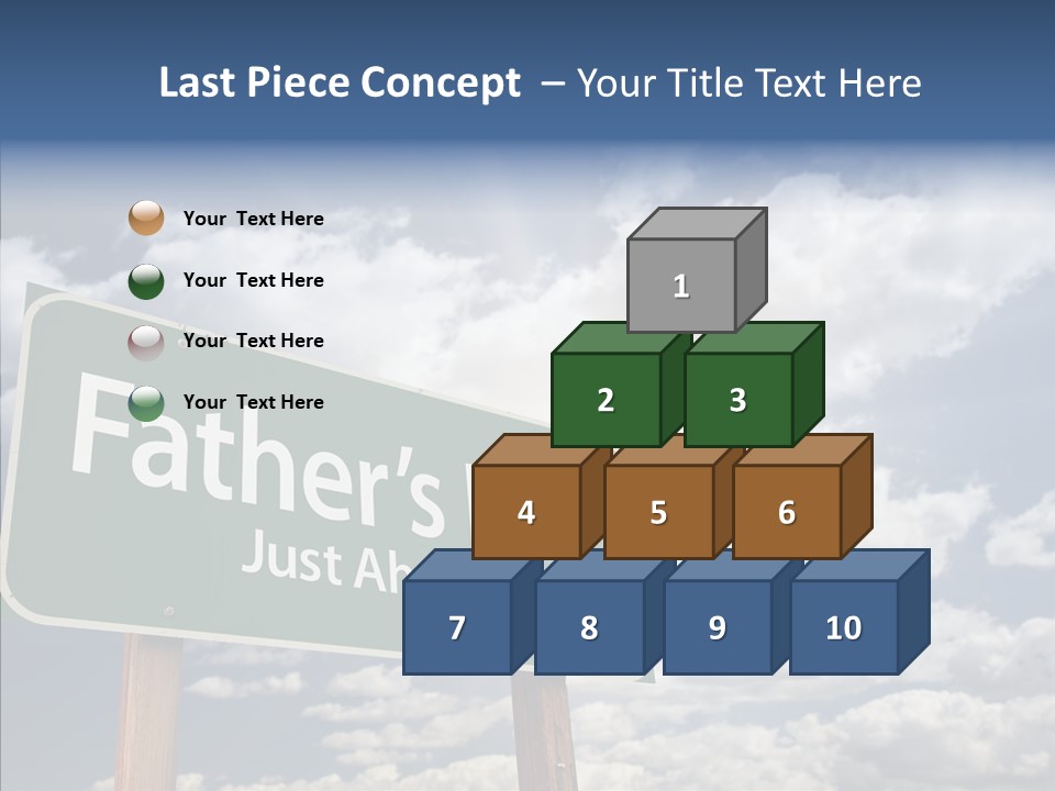 Cross Post Way PowerPoint Template