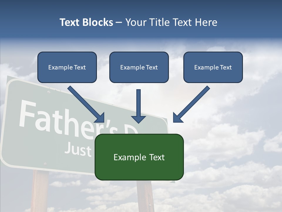 Cross Post Way PowerPoint Template