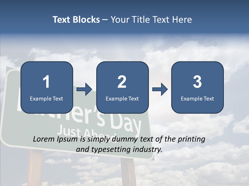 Cross Post Way PowerPoint Template